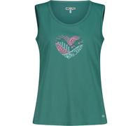 CMP Damen Print Tanktop (Größe XXS, tuerkis)
