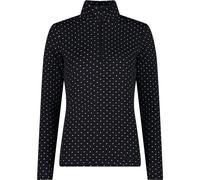 CMP Damen Langarmshirt Woman Printed Sweat 34L4306-20ZS 46 Nero-Bianco