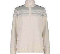 CMP Woman Fleece Sweat Knitted WP bianco (A001) 40
