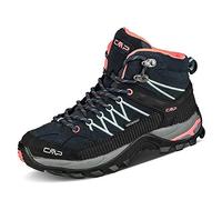 CMP Wanderschuhe Rigel Mid WP (Trekking, wasserdicht) blau/peach Damen, Größe Euro (US) 42 (9)