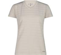CMP Damen Striped Mesh T-Shirt (Größe M, beige)