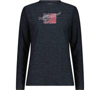 CMP Woman T-shirt nero mel (49UU) 38