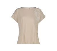 CMP Damen Stretch Outdoor Shirt aus Baumwolle mit Blumenprint bequemes T-Shirt mit elastischem Material für Freizeit und Alltag. Gr. 42 = L