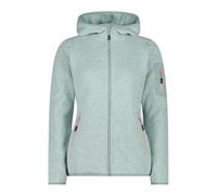 CMP Damen Strickjacke mit Fester Kapuze, Jade-Weiß, 34