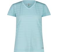 CMP Damen Striped Mesh T-Shirt (Größe 3XL, tuerkis)