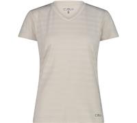 CMP Damen Striped Mesh T-Shirt (Größe XS, beige)