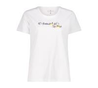 CMP Damen T-Shirt, Weiß-Orchidee, 34 EU