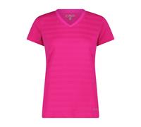CMP Damen Striped Mesh T-Shirt (Größe XXL, pink)