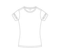 CMP Damen T-Shirt Woman T-Shirt 33N6316-18XR 48 Bianco-Blue