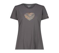 CMP Damen Print T-Shirt (Größe XXS, grau)