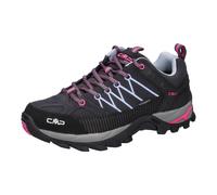 Wanderschuh CMP "RIGEL LOW WMN WP" Gr. 42, bunt (anthrazit, hellblau, pink) Schuhe Damen wasserdicht (60204465-42)