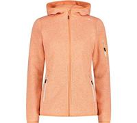 CMP Damen Unterjacke Kapuzen Fleecejacke Strick (3H19826) 36 SALMONE-BIANCO 03CT