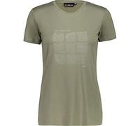 CMP - F.LLI Campagnolo Damen T-Shirt Elastisches mit Aufdruck, Kaki, D38, 39T7576