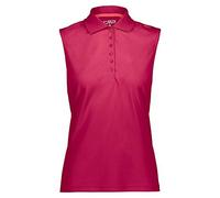 CMP - F.LLI Campagnolo Damen T Shirt & Polo Einfarbiges Ärmelloses Poloshirt, Ibisco-Corallo, D34, 3T59776