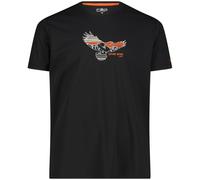 CMP Herren Print Funktions T-Shirt (Größe XL, schwarz)