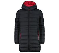 CMP - Girl's Down Coat Fix Hood Taffeta - Mantel, Gr. 140, schwarz (Antracite)