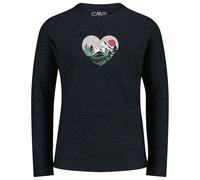 CMP - Girl's Jersey T-Shirt - Longsleeve, Gr. 116, schwarz (NeroMelange)
