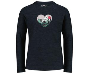 CMP - Girl's Jersey T-Shirt - Longsleeve, Gr. 116, schwarz (NeroMelange)
