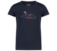 CMP - Girl's Stretch T-Shirt - T-Shirt, Gr. 98, blau (BlackBlue)