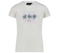 CMP - Girl's T-Shirt - T-Shirt, Gr. 140, grau (Bianco/SkyBlue/Space/Magenta)