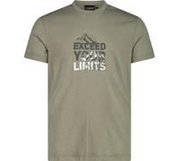 CMP Herren Cotton Print T-Shirt (Größe 4XL, oliv)