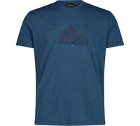 CMP Herren Cotton Print T-Shirt (Größe S, blau)