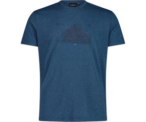 CMP Herren Cotton Print T-Shirt (Größe XL, blau)