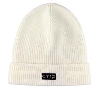 CMP Campagnolo Strickmütze A125 mit Logo – Unisex, Einheitsgröße, weiß (Ivory)