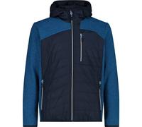 CMP Herren Kapuzensweat MAN JACKET HYBRID FIX HOOD (33H2047) 58 BLACK BLUE
