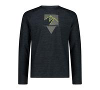 CMP Herren Langarm Shirt MAN T-SHIRT 33N2217-U973 54 Nero Melange