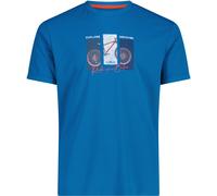 CMP Herren Print Funktions T-Shirt (Größe 3XL, blau)