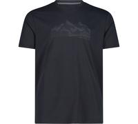 CMP Herren Print Funktions T-Shirt (Größe 5XL, blau)