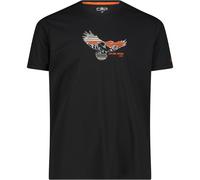 CMP Herren Print Funktions T-Shirt (Größe XL, schwarz)