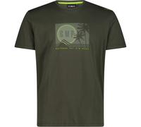 CMP Herren Print T-Shirt (Größe XXL, oliv)