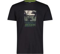 CMP Herren Print T-Shirt (Größe XXL, schwarz)