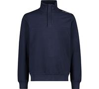 CMP Herren Stretch Fleece Sweatshirt with Half Zip Trainingsshirt, Schwarz Blau, 46