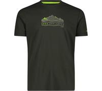 CMP Herren Print Funktions T-Shirt (Größe 3XL, schwarz)