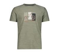 CMP Herren Melange Print T-Shirt (Größe M, oliv)