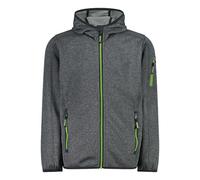 CMP Jungen Strickjacke Kapuzenjacke Kid Jacket Fix Hood, Farbe:Anthrazit, Größe:128, Artikel:-11UT Antracite/Acido
