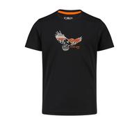 CMP Piquet Kinder T-Shirts schwarz Größe 110 Lifestyle Atmungsaktiv