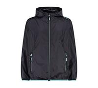 CMP Kid G Jacket RAIN FIX Hood | Feste Kapuze, Winddichter und abriebfester Reißverschluss, Praktische Taschen, Elastische Ärmelbündchen, Extrem leicht