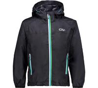 CMP KID JACKET RAIN FIX HOOD ANTRACITE 140