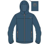 CMP - Kinder Regenjacke mit fester Kapuze, Bluesteel, 116