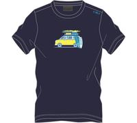 CMP KID T-shirt navy-cyano (02MV) 110