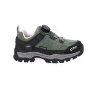 Outdoorschuh CMP "KIDS KIRUNA LOW FITGO WP TREKKING SHOES", Kinder, Gr. 33, grün (grün tea, soft pink), Leder, Schuhe Outdoorschuh, wasserdicht (51240928-33) grün tea, soft pink