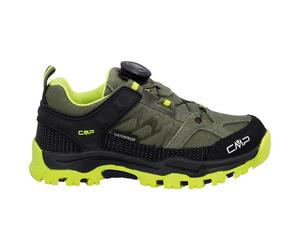 CMP - Kid's Kiruna Fitgo WP - Multisportschuhe, Gr. 28, schwarz/oliv (Kaki/Acido)