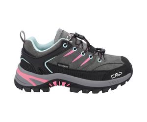 CMP - Kid's Rigel 2.0 Low WP Trekking Shoes 3Q18244 - Multisportschuhe, Gr. 32, grau/schwarz (Grey/Acquarius/PinkFluo)