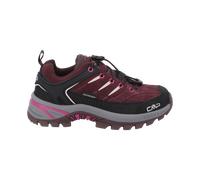 CMP KIDS RIGEL 2.0 LOW WP TREKKING SHOES Kinder | BLACK BERRY-AMARANTO | EU 29