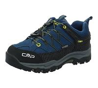 CMP Kids Rigel Low Trekking Shoes Wp Jungen Trekking-Schuhe, Blau Gelb Blue Ink Yellow, 37 EU