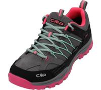 CMP Kids Rigel Low Trekking Shoes Wp Unisex Kinder Trekking-Schuhe, Zementgrau Fluo Pink Cemento Pink Fluo, 35 EU